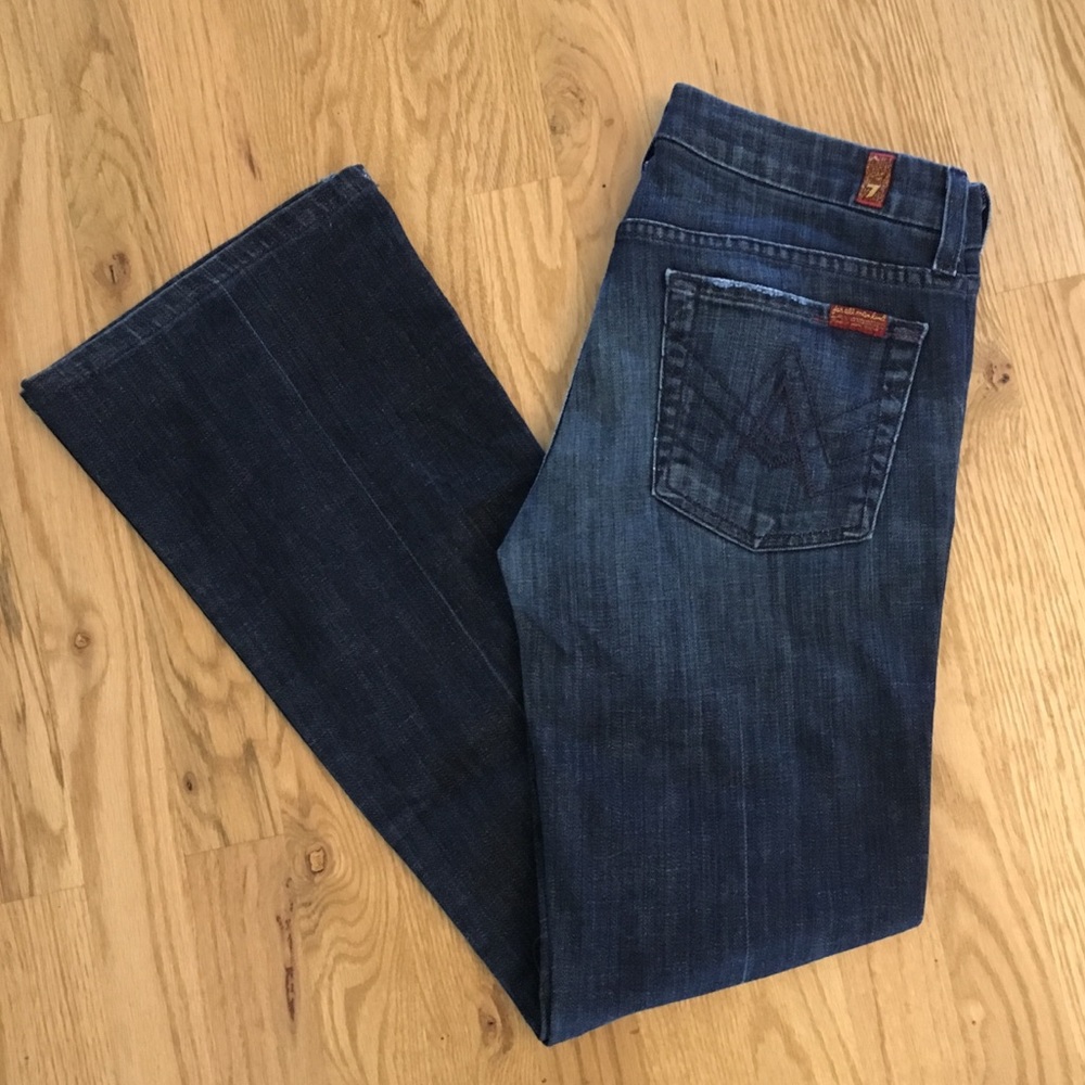 7 For All Mankind “A” Pocket Bootcut Jean, Size 27